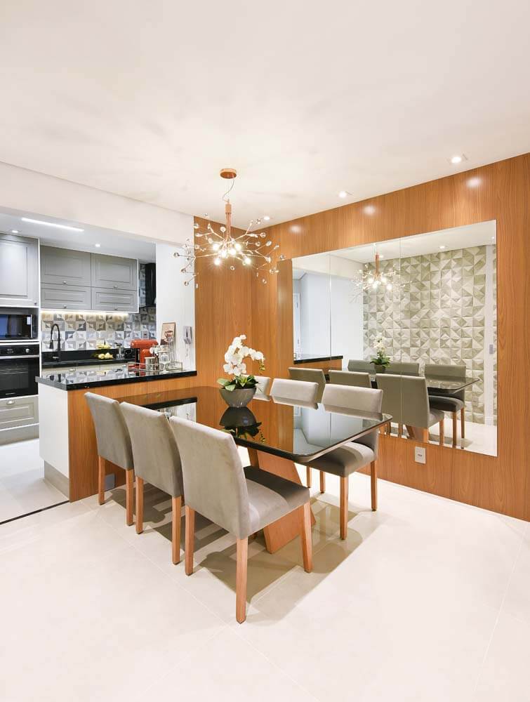 Integração Perfeita: Cozinha e Sala de Jantar - inspiração