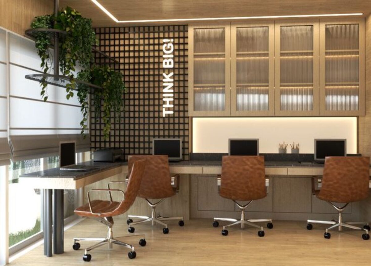 Home Office com Toque Industrial: Elegância Urbana em Espaços Reduzidos - inspiração