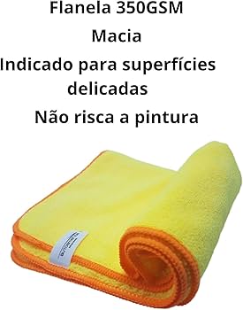 Kits de Flanelas de Microfibra para Limpeza Automotiva Completa - detalhe