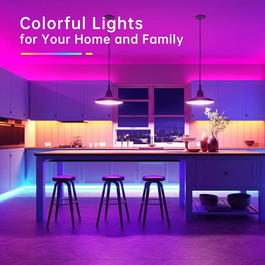 Luminárias de LED Coloridas: Crie Ambientes Temáticos - detalhe
