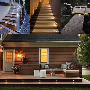 Luzes Embutidas no Deck: Elegância e Segurança em Cada Passo - inspiração