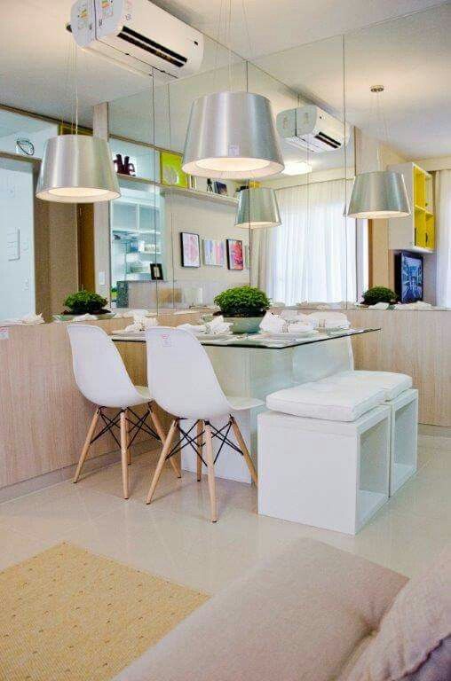 Mesa com Bancos Baú: Espaço Extra para Organização com Estilo - ideia