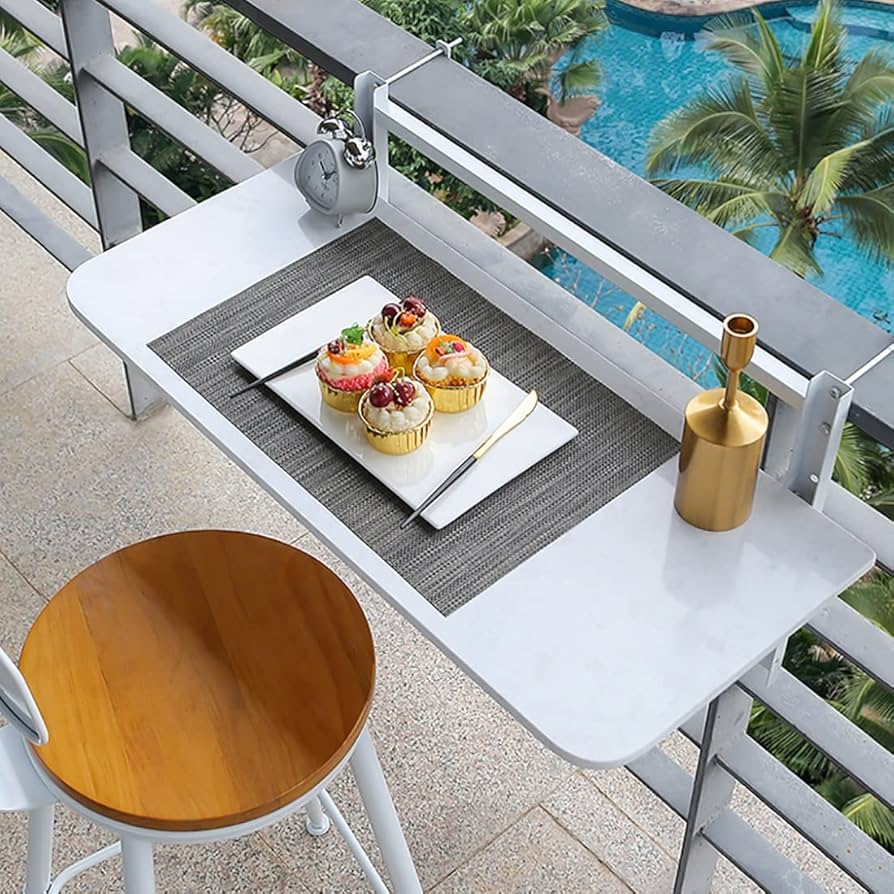 Mesa Lateral Suspensa para Otimizar Espaços - detalhe