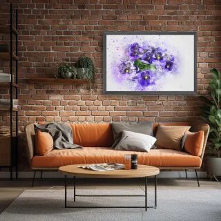 Aquarelas Delicadas: Toque Artístico e Romântico - detalhe