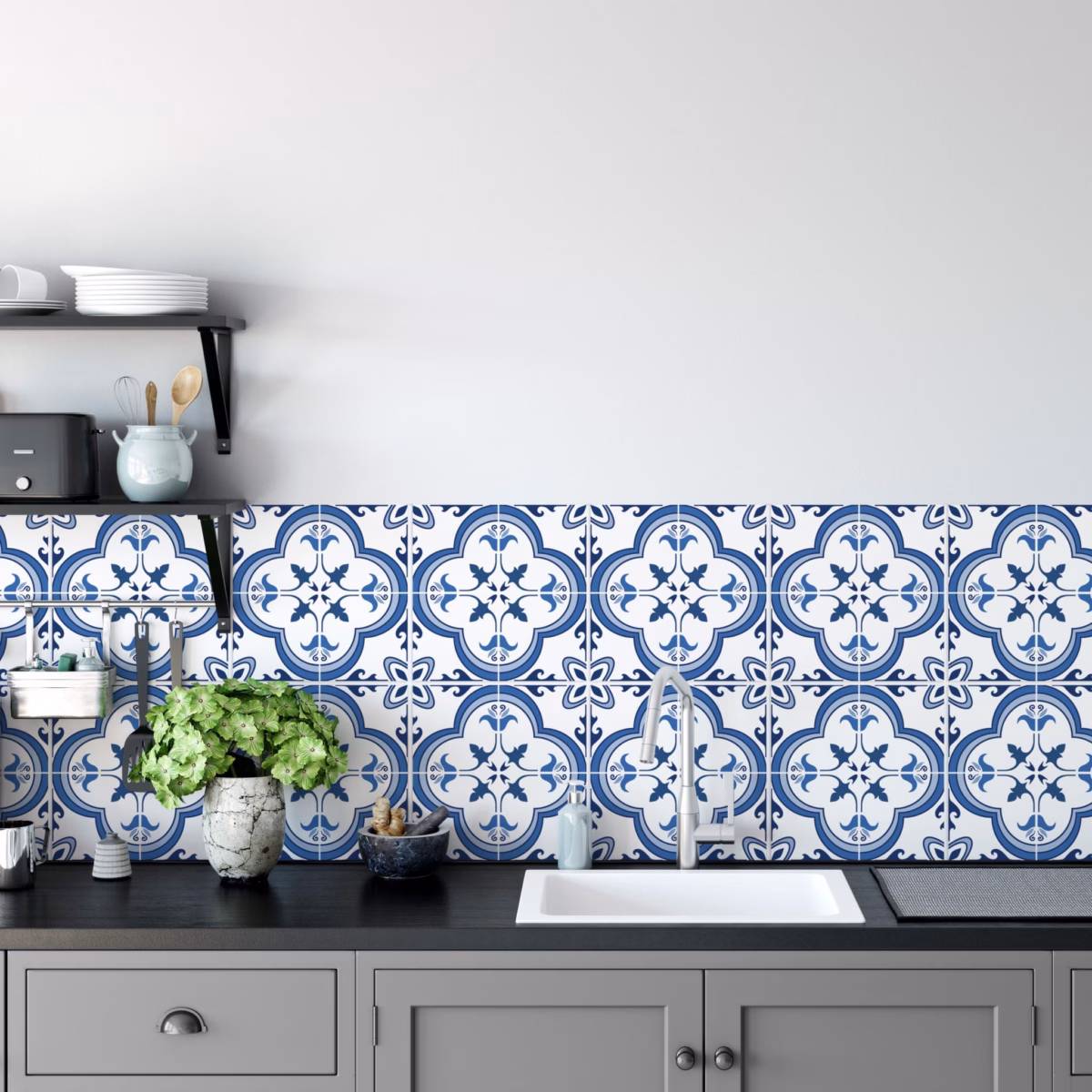 Revestimento com Azulejos Portugueses: Um Clássico Repaginado - inspiração