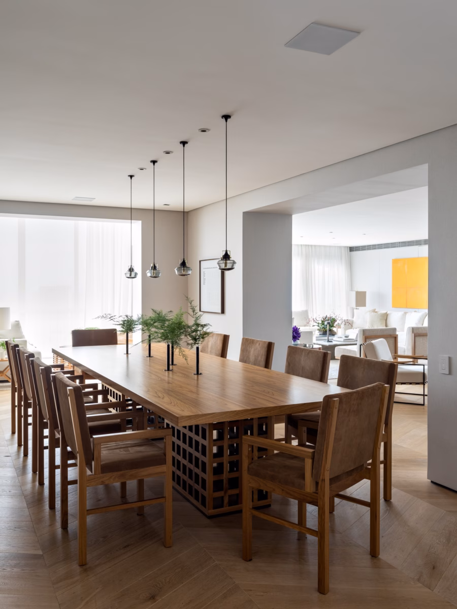 Sala de Jantar Moderna com Cadeiras Design - ideia