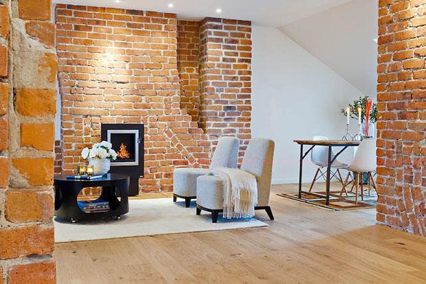 Tijolinho à Vista na Escada: Detalhe que Faz a Diferença - ideia