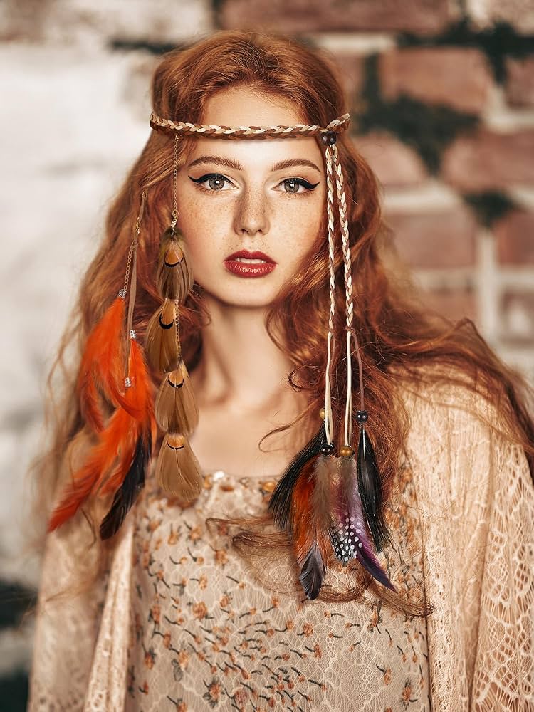 Prendedores de Roupa em Estilo Boho: Combinação de Cores, Contas e Penas - detalhe