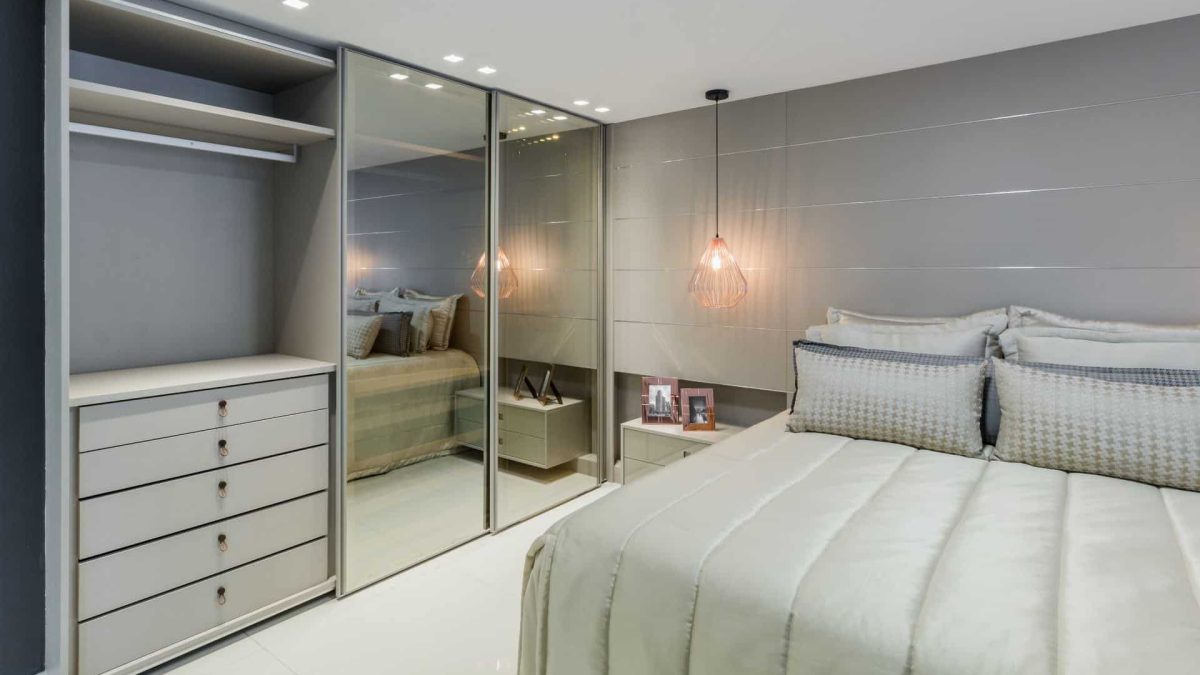 Guarda-Roupa com Estampas Geométricas: Modernidade em Cada Detalhe - detalhe