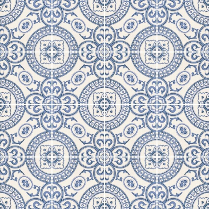 Adesivo que Imita Azulejos Portugueses para Banheiros Cheios de Charme - ideia