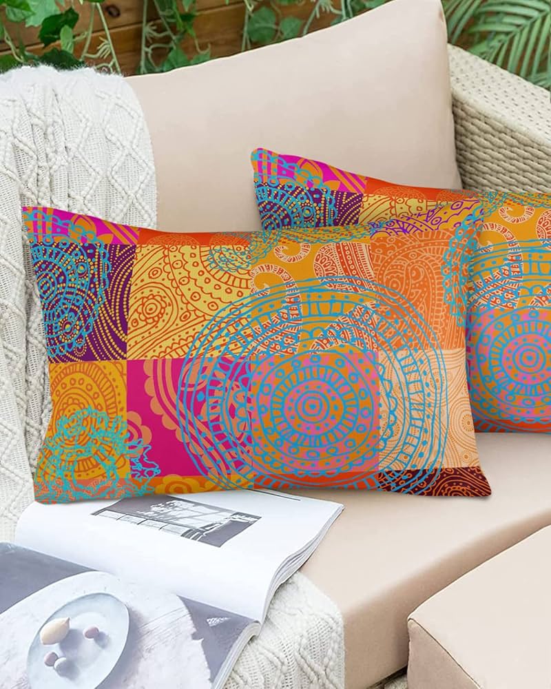 Almofadas Tie-Dye: Uma Explosão Psicodélica de Cores e Boas Vibrações - detalhe
