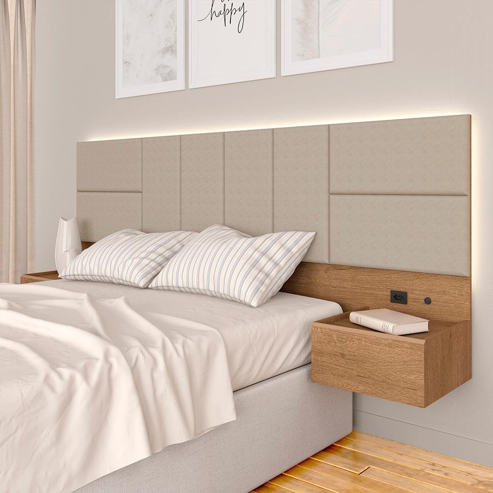 Cabeceira Suspensa: Leveza e Modernidade para Seu Espaço - inspiração