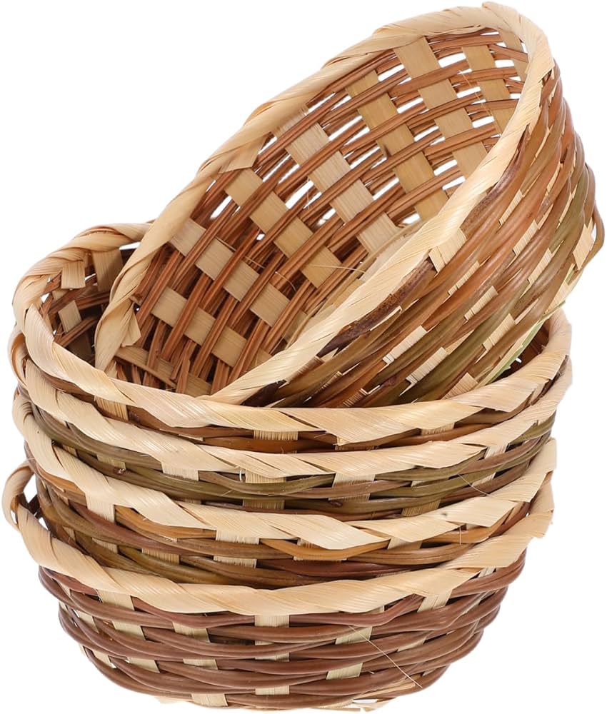 Cestos de Vime Envelhecidos com Pátina - detalhe