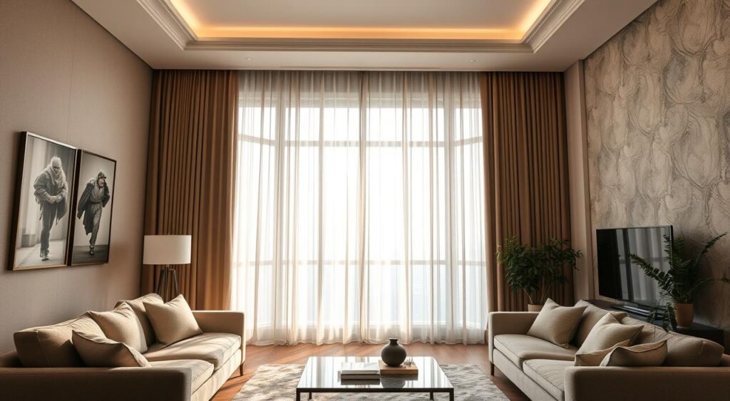 Cortinas de Veludo Molhado: Luxo e Conforto Visual - ideia