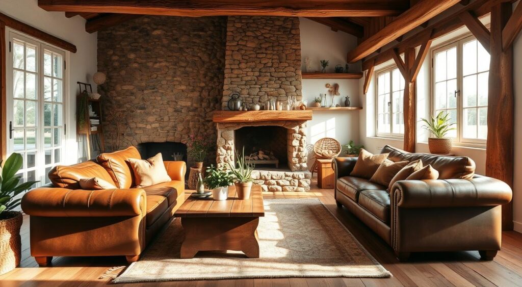 Aconchego Rústico: Cores Quentes e Detalhes em Madeira para um Lar Cheio de Charme - detalhe