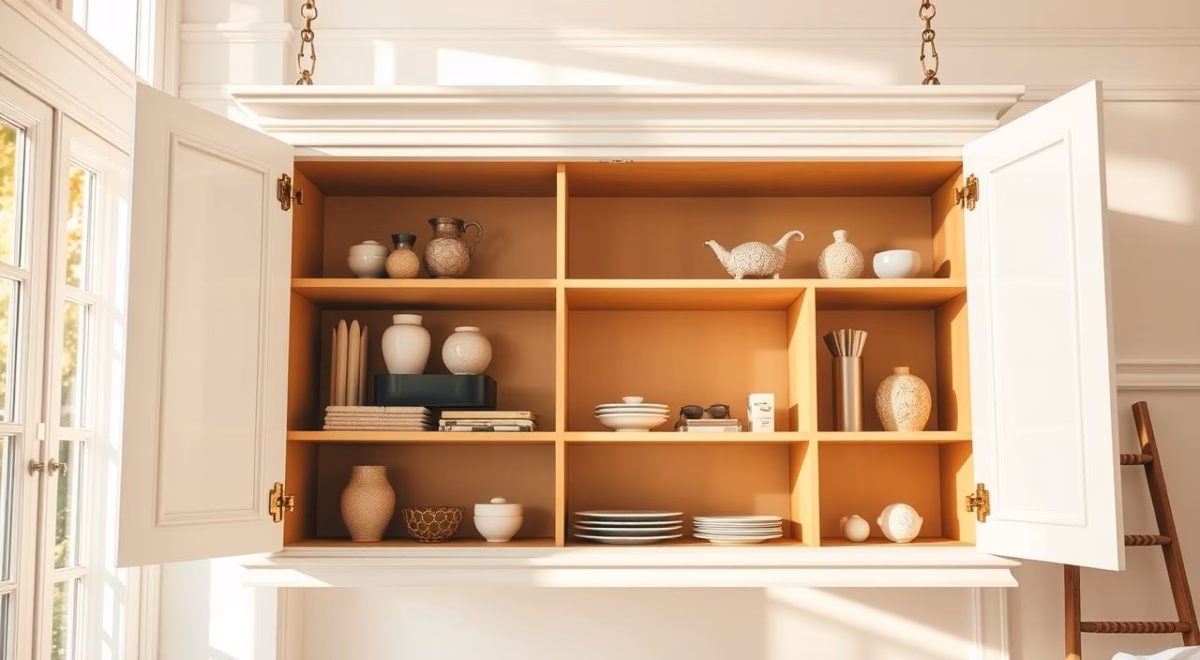 Armários de Madeira Suspensos: Design e Praticidade - inspiração