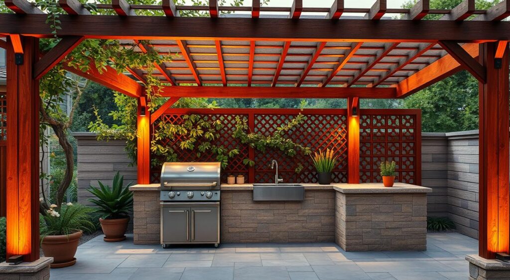 Com Cobertura Pergolada: Proteção Solar Charmosa - inspiração