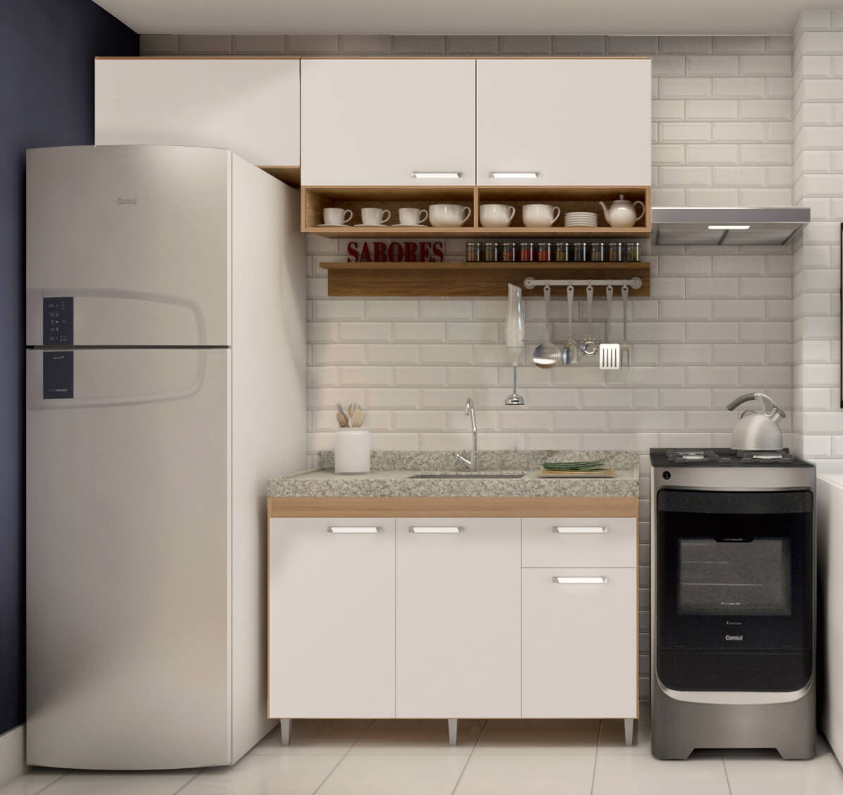 Com Armários Modulares e Funcionais - inspiração