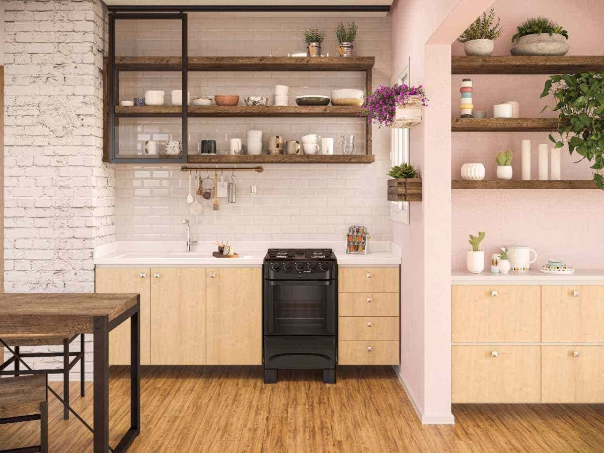 Paleta de Cores Terrosas: A Alma da Cozinha Rústica em Tons Naturais - ideia