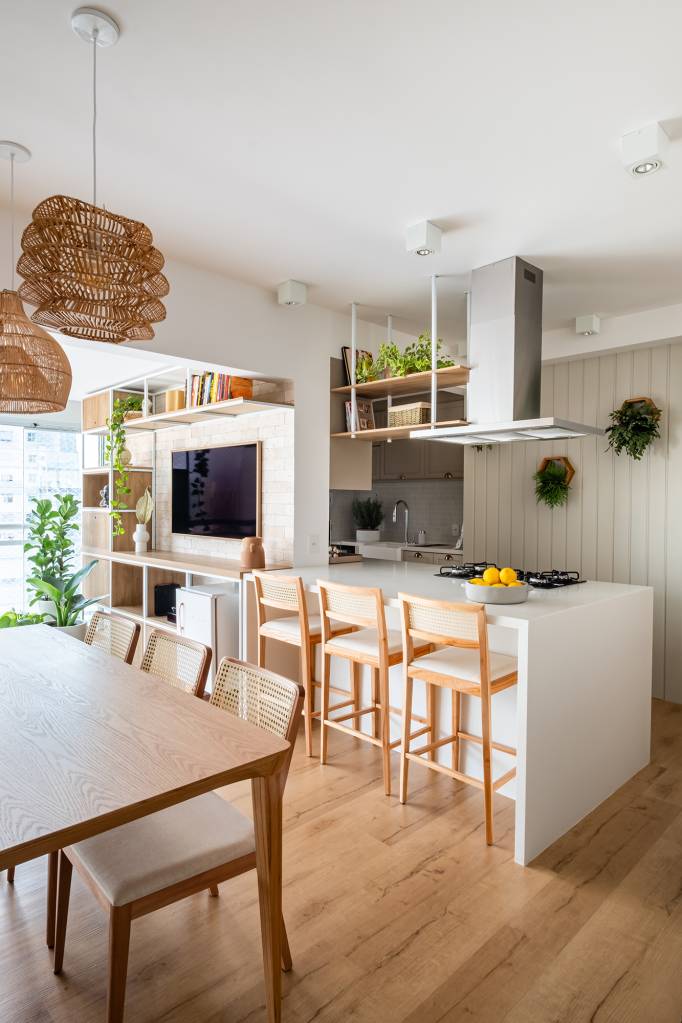 Integração Perfeita: Cozinha e Sala de Jantar - detalhe