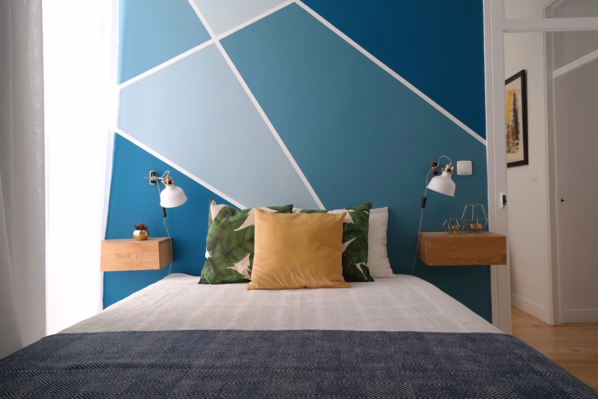 Geometria Sofisticada com Formas e Cores - ideia