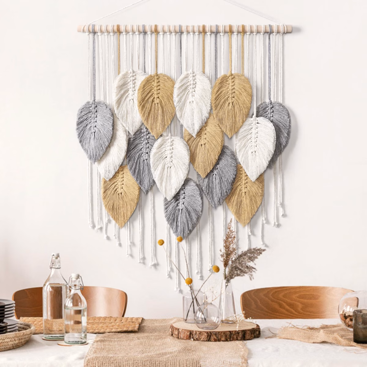 Macramê Boho Chic: Arte e Textura na Sua Parede - inspiração