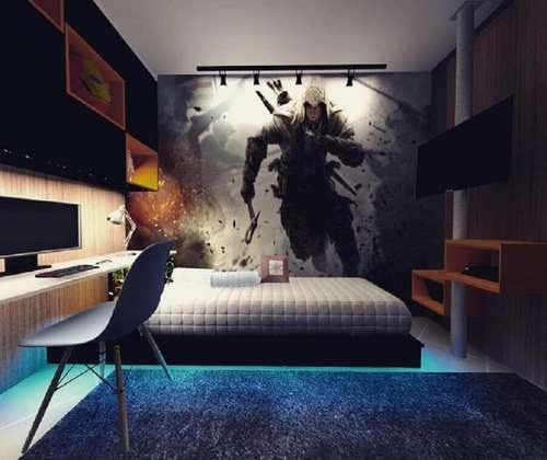 Quarto Gamer: Espaço Otimizado para Jogos e Entretenimento - ideia