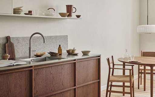 Hygge na Cozinha: Utensílios à Vista e Detalhes em Madeira - detalhe