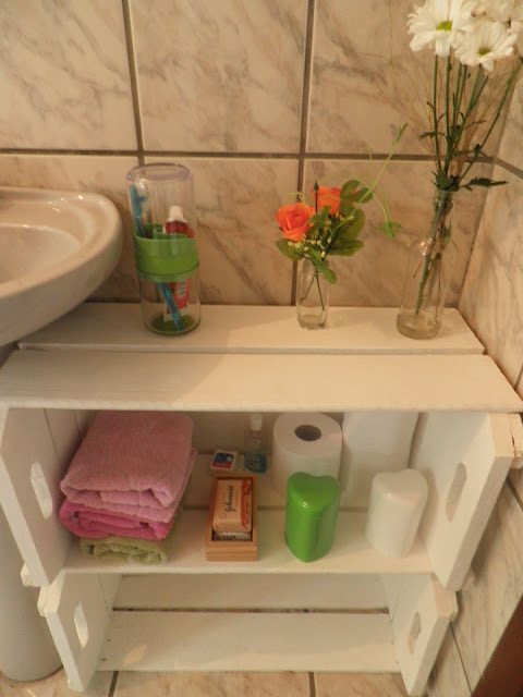 Prateleiras com Caixotes de Feira: Solução Barata e Original! - ideia