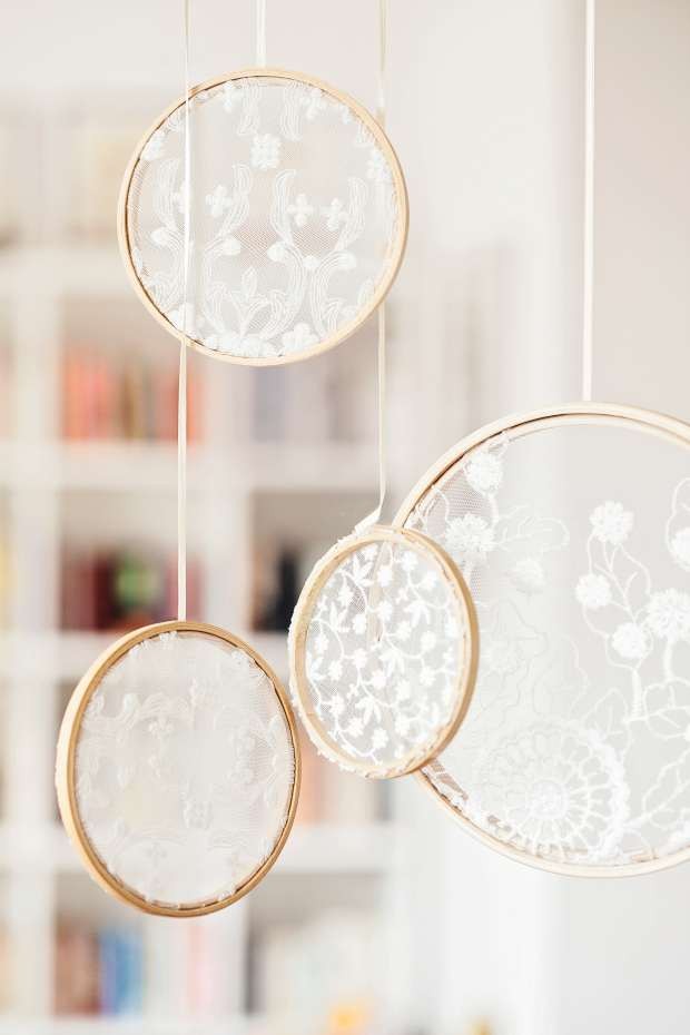 Delicadeza Romântica: Decoração com Renda - detalhe