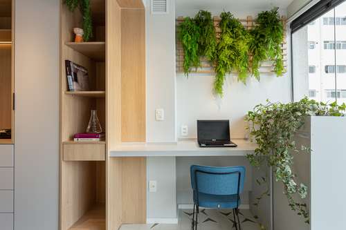 Home Office Funcional com Plantas: Natureza e Bem-Estar ao Seu Alcance - ideia