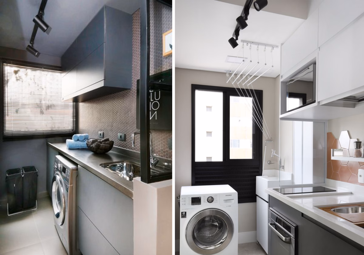 Iluminação Estratégica: Destaque a Beleza da sua Lavanderia com Fitas de LED e Spots - inspiração