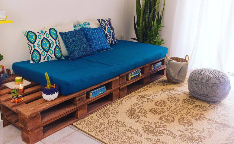 Reaproveitamento Criativo com Pallets e Móveis DIY - ideia
