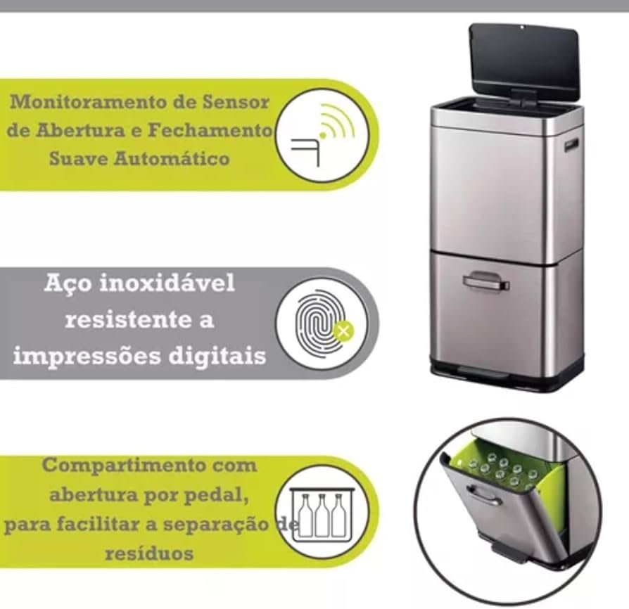 Dupla para Separar o Lixo: Sustentabilidade com Estilo - inspiração