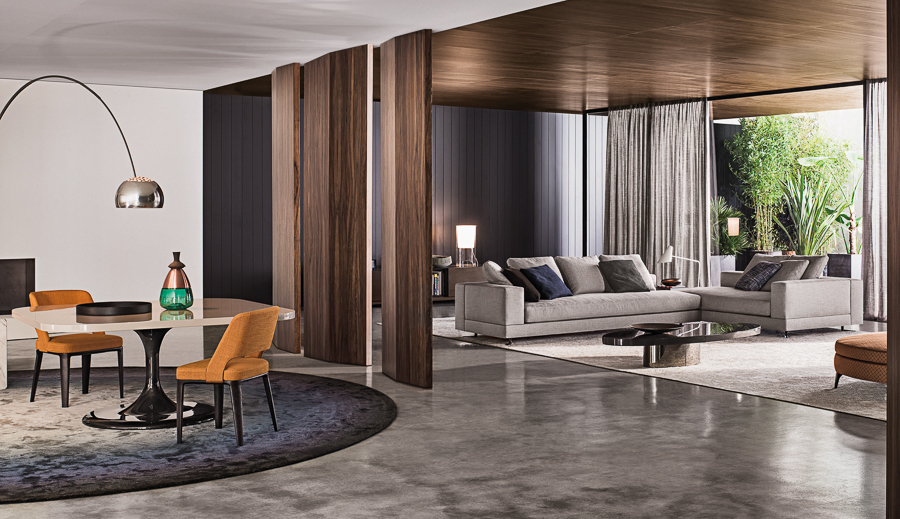 Luminária de Piso com Base de Concreto Aparente: Originalidade Urbana - inspiração