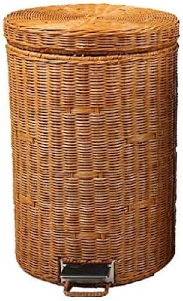 Lixeira de Vime Artesanal: Rusticidade Aconchegante - ideia