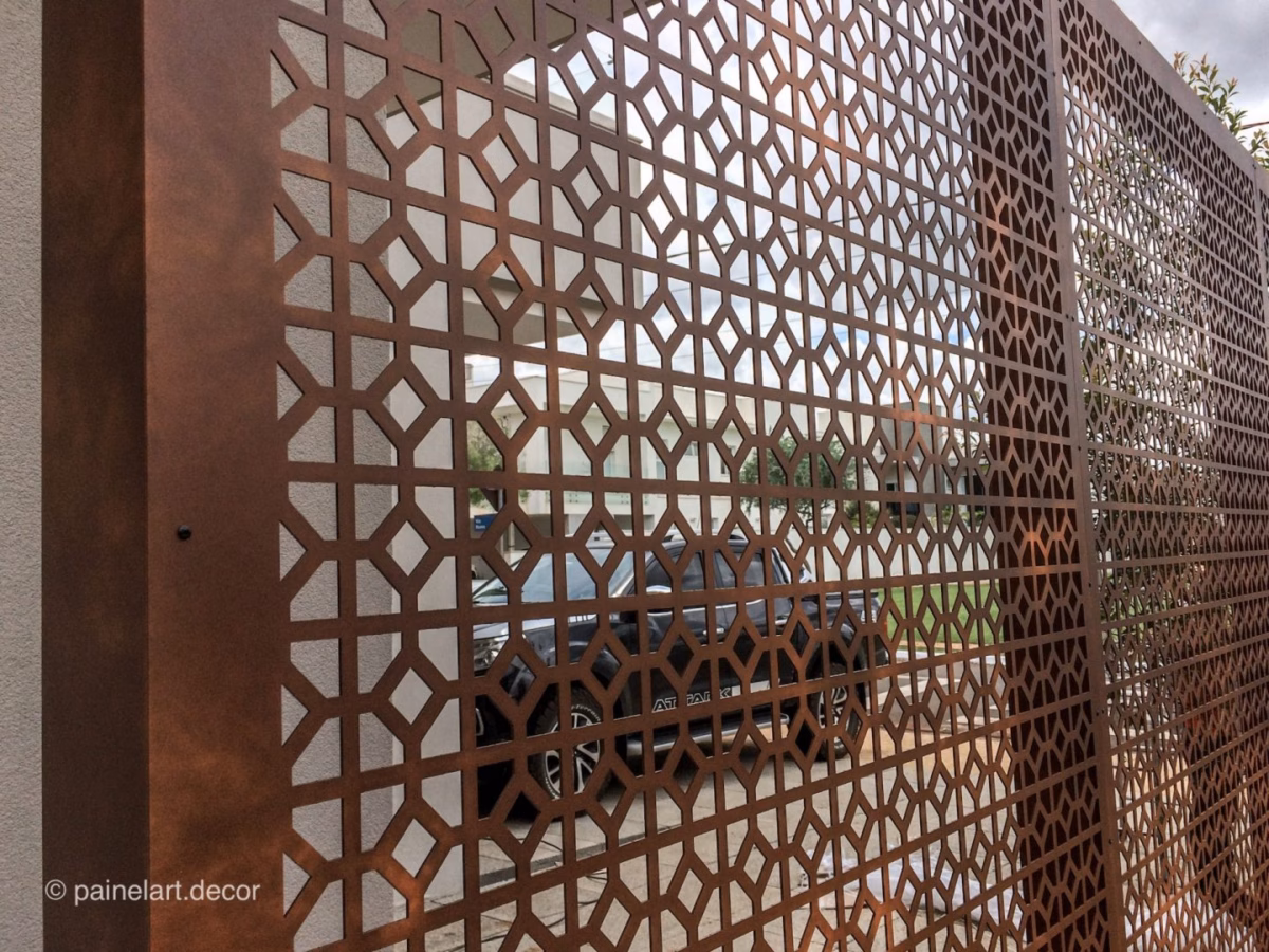 Em Aço Corten: Rusticidade Elegante - ideia