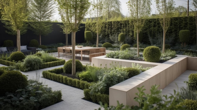 Canteiros Elevados com Design Inovador: praticidade e beleza - ideia