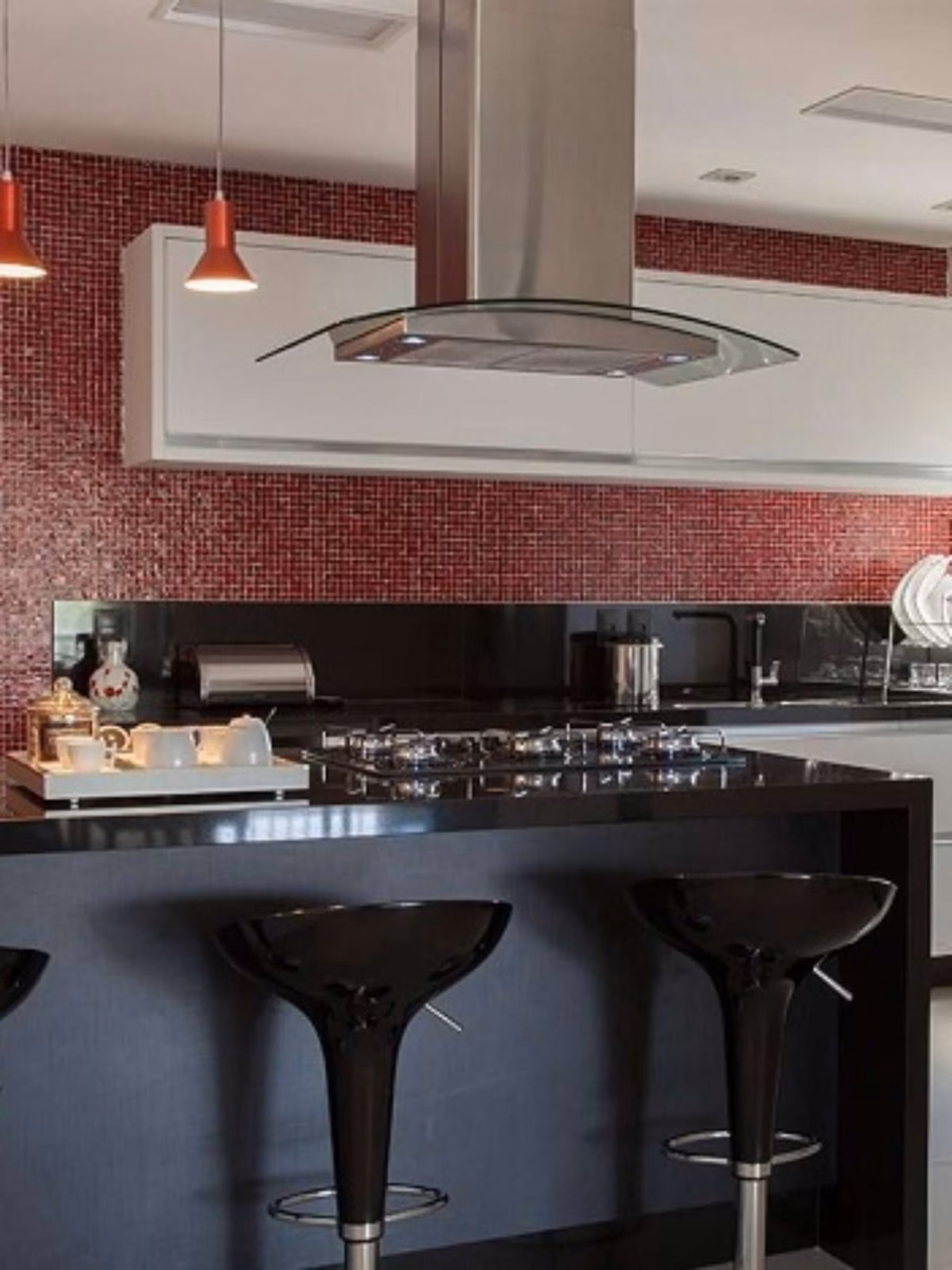 Efeito Tijolinho com Pastilhas: Charme Industrial na Sua Cozinha - ideia