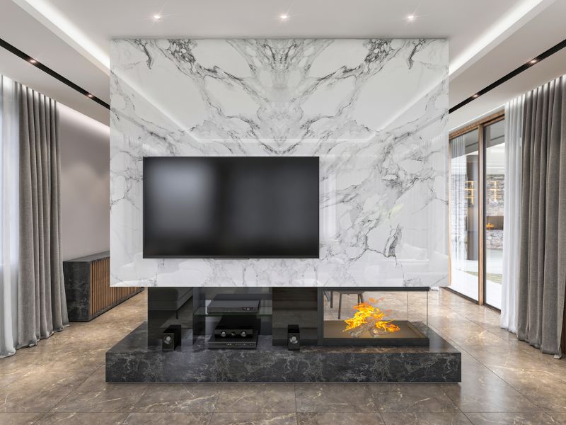 Pintura Marmorizada: Elegância e Sofisticação Atemporal - detalhe