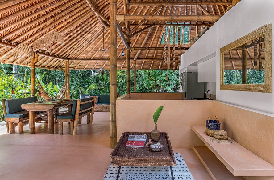 Reforma Sustentável com Madeira de Demolição e Bambu - detalhe