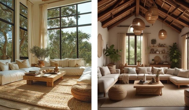 Texturas Naturais: Sisal, Linho e Algodão - detalhe