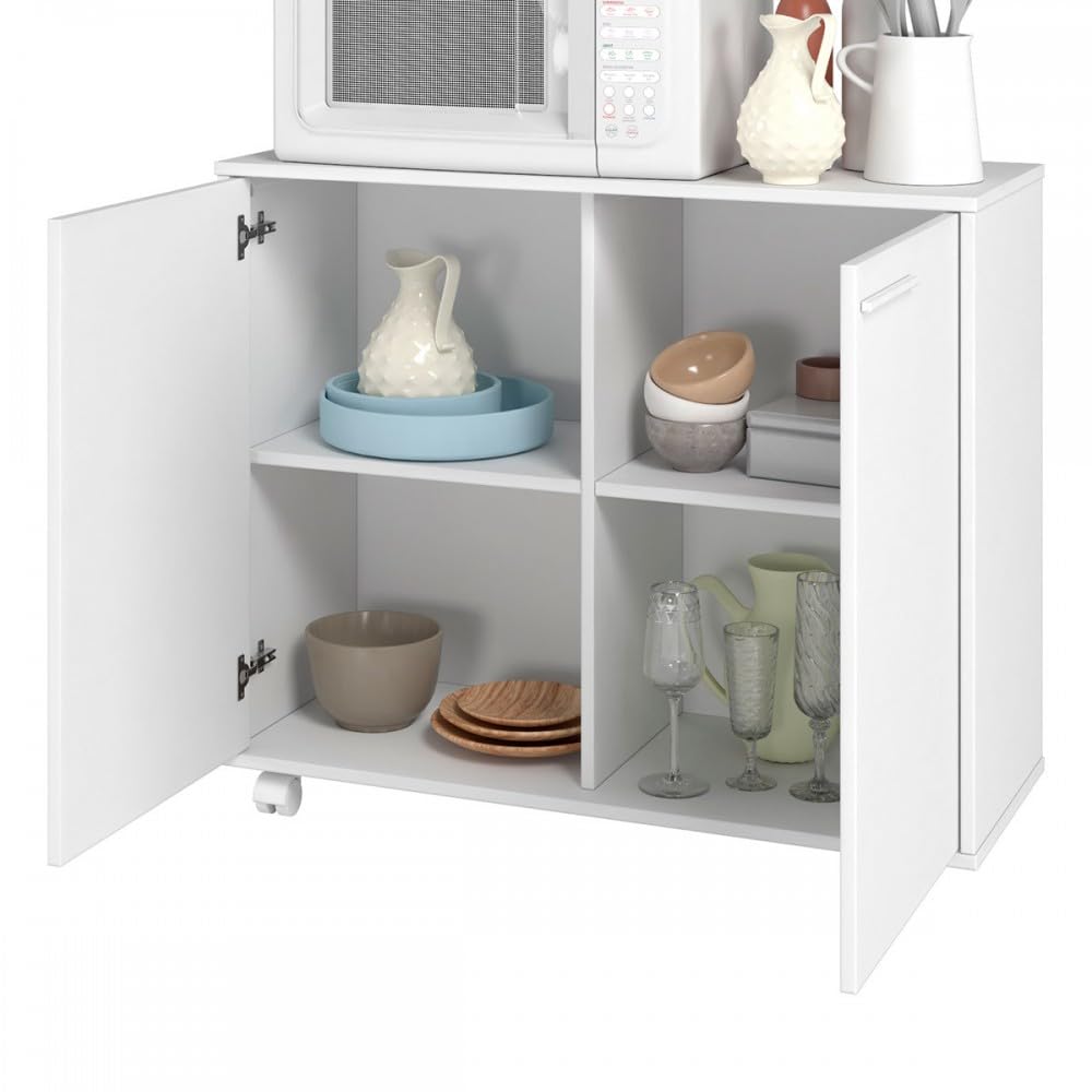 Armário de Cozinha 2 Portas com Prateleiras Expostas: Organização e Estilo em Harmonia - inspiração