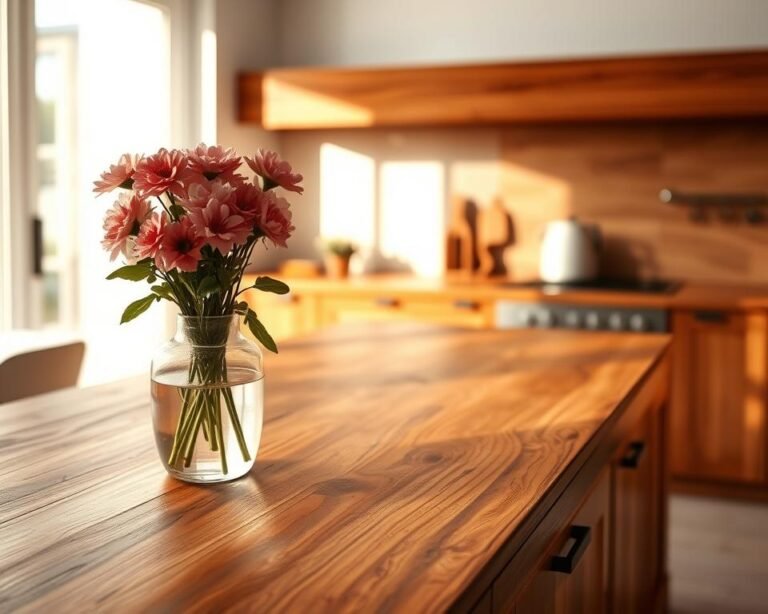 Bancada de Madeira Envernizada com Brilho: Elegância e Glamour na Medida Certa - ideia