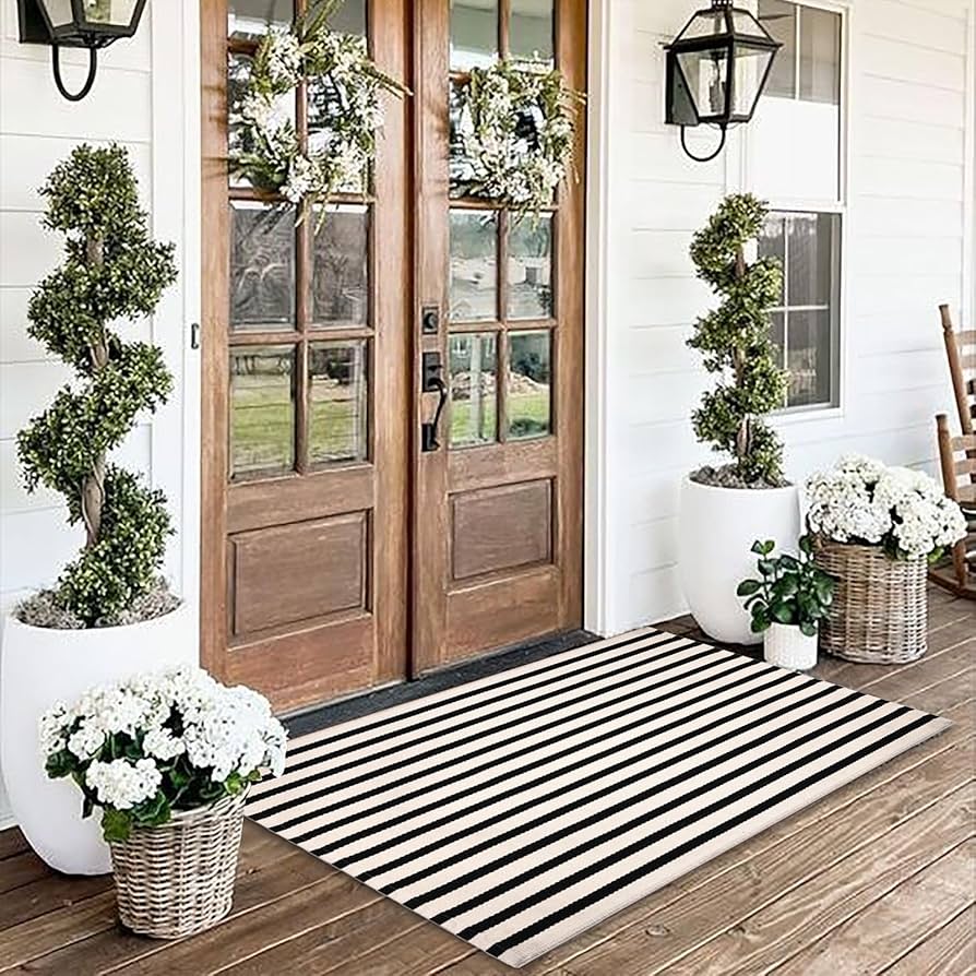 Tapetes Listrados: Clássicos e Versáteis - ideia