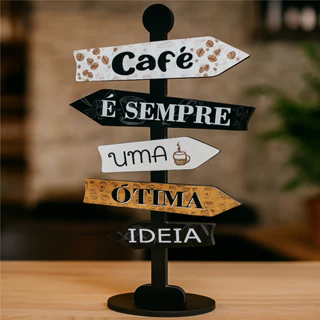 Cantinho do Café Personalizado com Detalhes Rústicos - inspiração