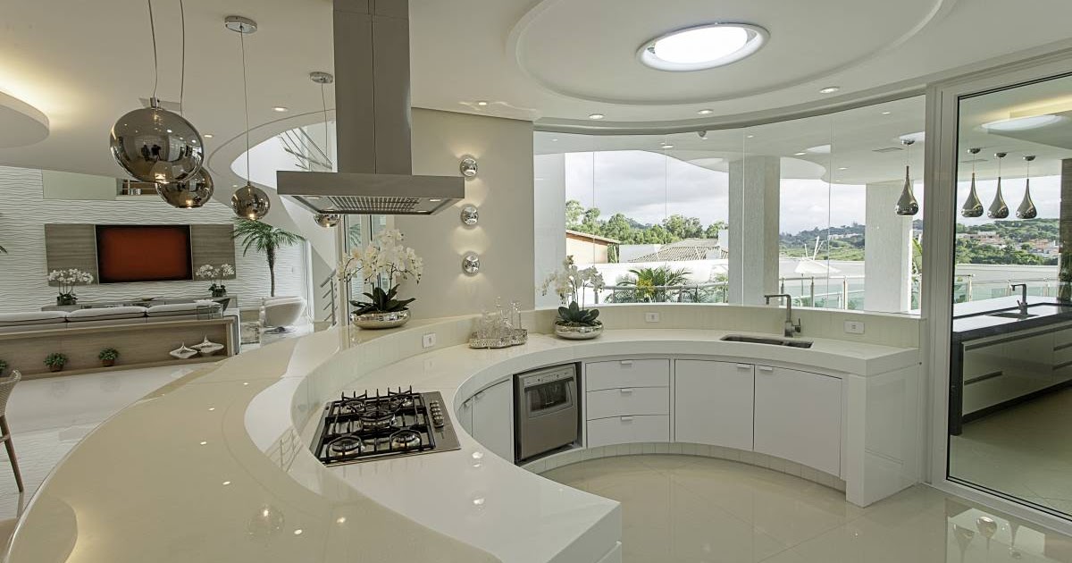 Bancada de Cozinha Americana com Cuba Embutida e Torneira Gourmet: Funcionalidade e Sofisticação - detalhe