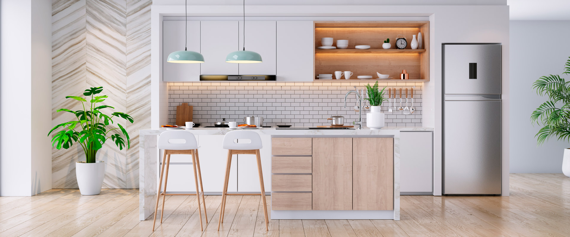 Ilhas com Design Orgânico e Formas Arredondadas: Fluidez e Harmonia em Cada Detalhe - detalhe