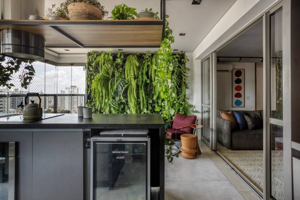 Plantas Suspensas para Integrar a Natureza - detalhe