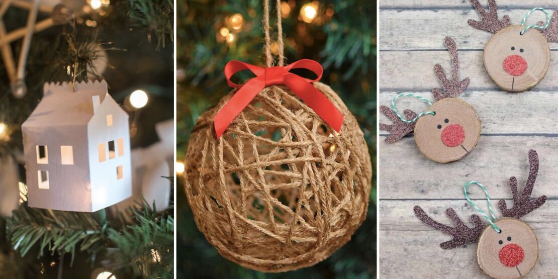 Enfeites de Barbante: Bolas e Árvores Criativas Para um Toque Artesanal! - detalhe